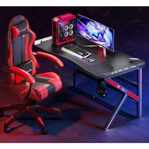 Electronic competition desk desktop computer desk household simple desk desk game electronic competition desk chair combination