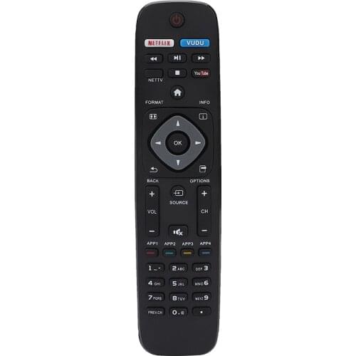 SOONHUA Replacement 4K UHD Smart TV Remote Control For Philips NH500UP/NH500UW