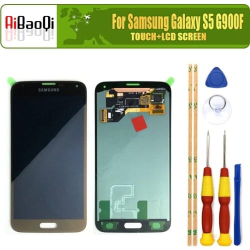 For SAMSUNG Galaxy S5 LCD Display Screen Touch Digitizer Assembly For SAMSUNG Galaxy S5 G900 G900F G900H G900M Screen