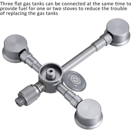 1 Pc Outdoor Camping Portable Three for Two flat Gas Stove Stand Adapter Newest