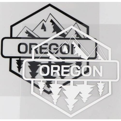 14.4*13.6CM OREGON Car Sticker Vinyl Word Decoration Decal Personality Cartoon