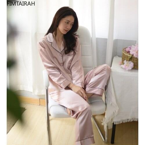 19MM Thick Heavy Mulberry 100% Silk Pajamas For Womens Luxury Suit Long Sleeves Summer Autumn Spring Winter Sleepwear
