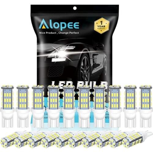 20-Pack White Super Bright T10 921 194 42 SMD LED for 12V Car RV Interior Trailer Light Backup Reverse Bulbs Side Marker Light