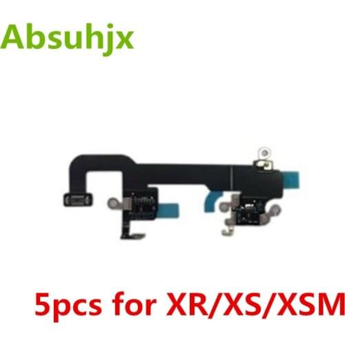 Absuhjx 5pcs Wifi Flex Cable for iPhone XR XS XSMax GPS Wi-Fi Antenna Signal Ribbon Replacement Parts