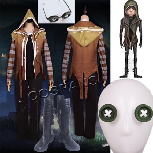 Anime! Identity V Naib Subedar Assassin Cloak Game Skin Leather Gothic Uniform Cosplay Costume Daily Suit Send buttonholes