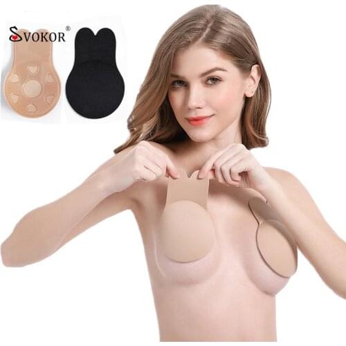 SVOKOR Invisible Bra Women Intimates Accessories Push Up Bralette Self Adhesive Bra Silicone Brassiere Wedding Fly Bras