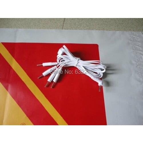 DHL Freeshipping 1000pcs/lot DC 2.5MM 4 way electrode wires /cable for digital therapy machine ,tens machine ,slimming massager