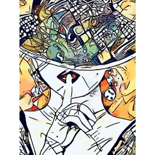 Gatyztory Paint By Number Abstract Figure Drawing On Canvas DIY Pictures By Numbers Kits Hand Painted Painting Home Decor