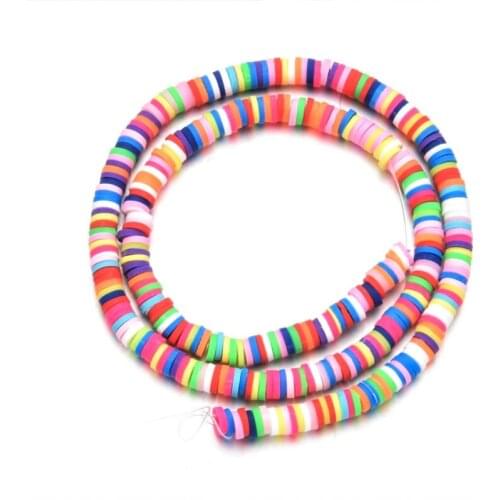 4mm 5mm 6mm Chip Disk Loose Beads Polymer Clay DIY Costume Accessories for Jewelry Necklace Craft Making