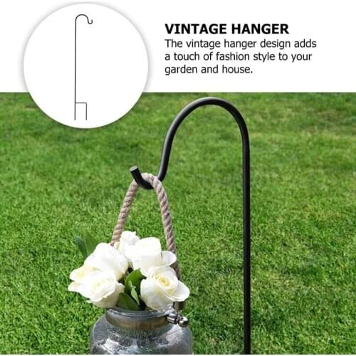 Shepherd Hooks Rust Resistant Garden Stake Outdoor Metal Plant Stand Hanger Bird Feeder Pole
