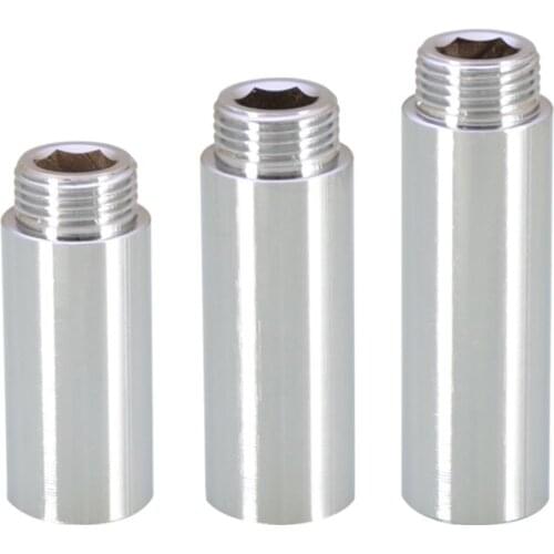 BSP1/2" Brass Adapters, Female To Male Thread Exten Connector Fitting Pipe Tubing Length:10/15/20/25/30/40/50/60/70/80/90/100mm