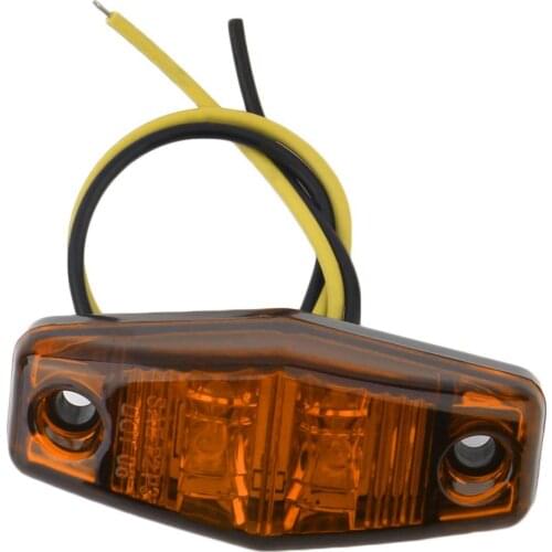 Hot Selling 1Pcs Red/Amber/White 12V LED Car Truck Side Marker Lights Signal Lamps Top Quality