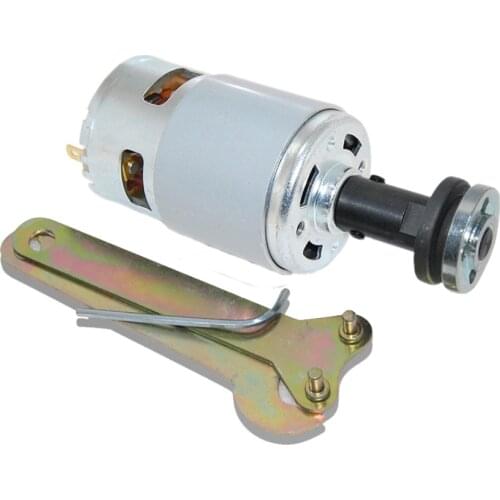 775 DC Motor 12V/24V Gear Motor Double Ball Bearing Large Torque with M10 Saw Balde Connecting Rod for DIY Parts