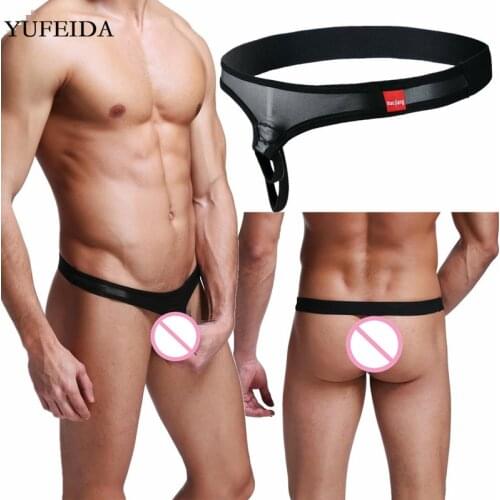 Mens Thongs And G strings Sexy Mens Underwear Gay Jockstrap Male Sissy Panties Tangas Penis Pouch T-back Jock Strap Underpants