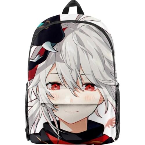 2021 Genshin Impact Kaedehara Kazuha Men Women Backpack Oxford School Bag High Capacity Teenager Child Bag Travel Backpack