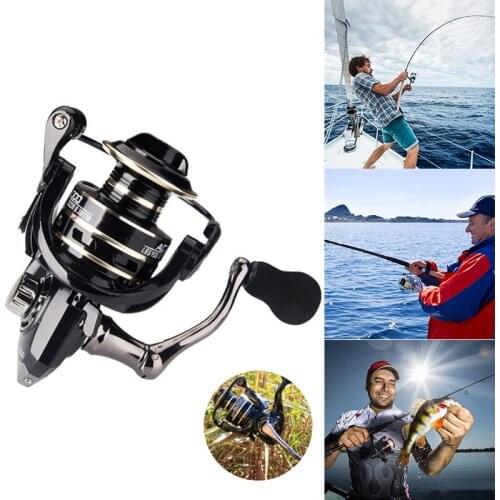 New Fishing Reel Sea Ocean Sturdy Spin Fishing Reel With Full Metal Rocker Fishing Accessories #07