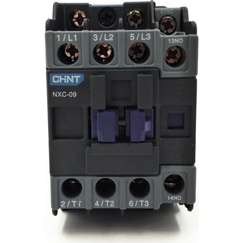 NEW CHINT NXC-09 1NO+1NC AC Contactor 9A Coil Voltage 380V 220V 110V 36V 24V AC Contactor Replace CJX2-0901 And CJX2-0910