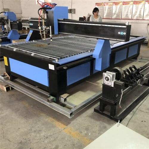 Cheap Price Metal Pipe Cnc Flame Plasma Cutting Machine For Steel/ 100A 200A Cnc Plasma Cutter Table Machine With Drilling Head