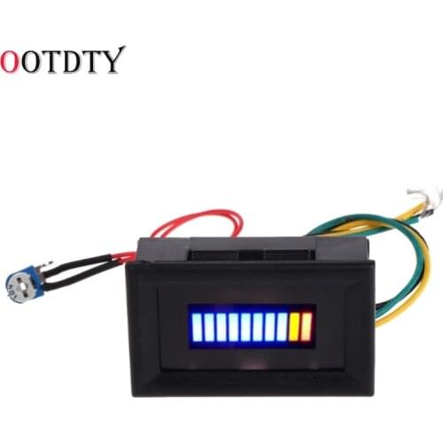 OOTDTY 12V Universal Motorcycle Car Oil scale meter LED Oil Fuel level Gauge Indicator