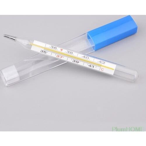 1Pc Body Temperature Measurement Device Armpit Glass Mercury Thermometer Home Health Care Product Large Size Screen