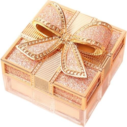 Bowknot Loose Powder Waterproof and Lasting Moisturizing Firming Powder Complexion for Facial Control Oil High Gloss Makeup