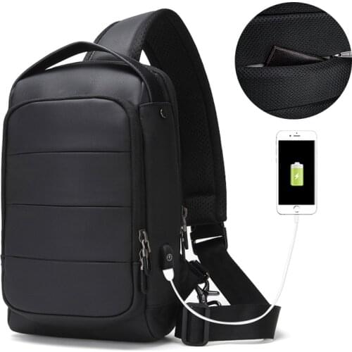 Cross Body Male Men Shoulder Bags Anti Theft Functional Waterproof Travel Chest Pack Handbag Sports Sling Bag Boys