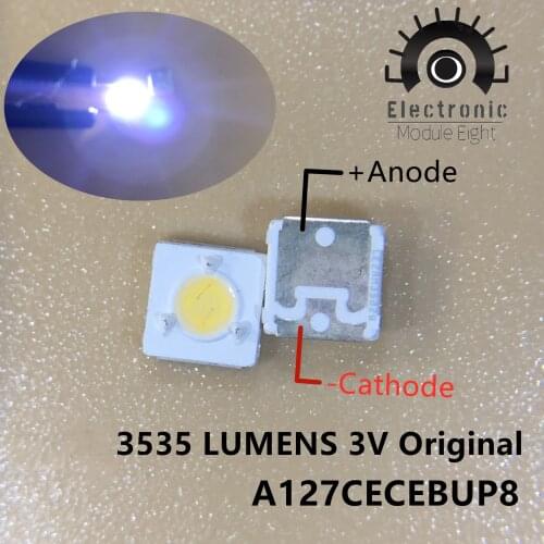 200pcs LUMENS LED Backlight 1W 3V 3535 3537 Cool white LCD Backlight for TV TV Application A127CECEBUP8 Style-3