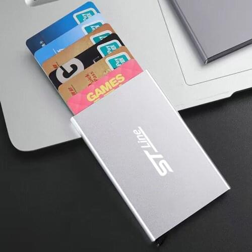 Smart Wallet Automatically Metal Bank Credit Card Holder Thin ID Car for Ford STline Focus 2020-2021 Vignale Styling Accessories