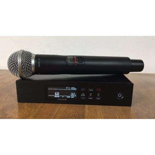 High Quality QLXD4,UHF Digital Wireless Microphone, True Diversity Single Handheld Microphone with flight case for hot selling