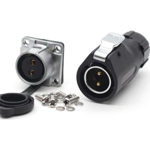 XHP20, Solar Energy Waterproof Connector 2 3 4 5 6 7 8 9 10 12 Pin Power Cable Circular Industrial Male Plug Female socket