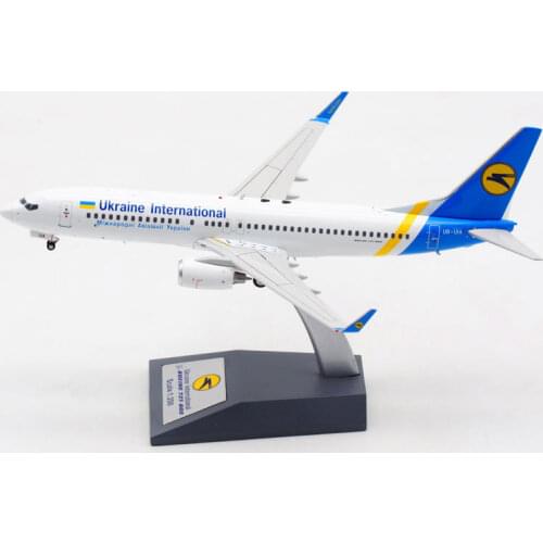 1:200 Scale Ukraine Airways B737-800 Airlines Model with Base Alloy Aircraft For Collectible Souvenir Show Gift Toys