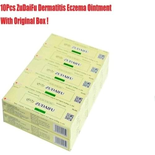 10 PCS ZUDAIFU Natural Skin Creams Eczema Ointments Psoriasis Eczema Allergic Neurodermatitis +10pcs ZUDAIFU Mockup Sulfur Soap
