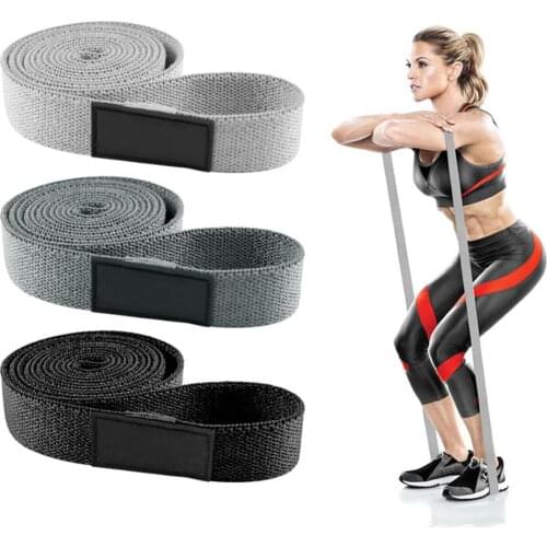 3Pcs/Set Long Fabric Resistance Bands Home Fitness Pull Up Assist Booty Hip Workout Loop Elastic Bands Yoga Gym Training Exercis