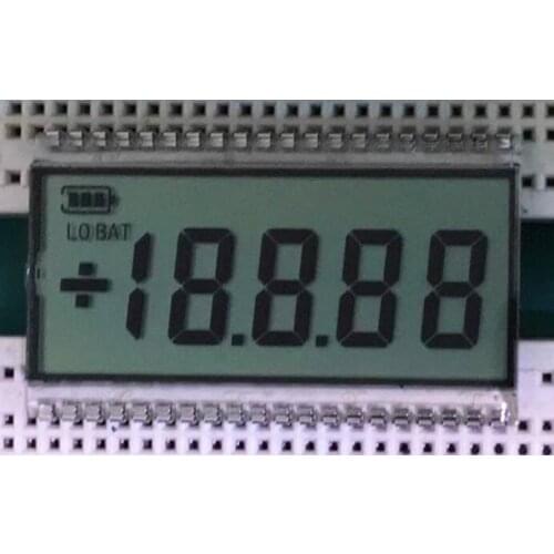 40PIN HTN Positive 4-1/2 Digits Wide Temperature Segment LCD Panel 3.3V