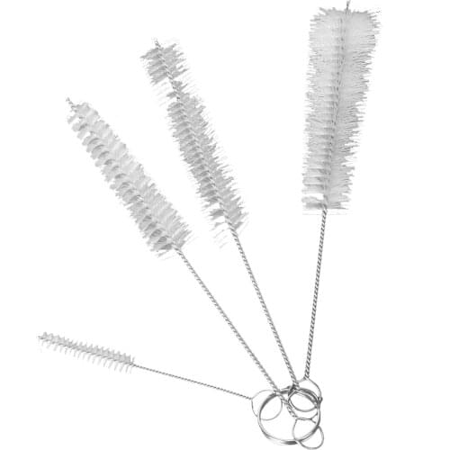 Bottle Cleaning Brushes Small Set Of 4 Sizes Bristle, Pipe Cleaner Brushes