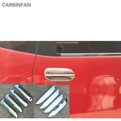 Chrome Door Handle Cup Bowl Cover frame Sticker car accessories For Honda FIT MK3 2008 2009 2010 2011 2012 2013 C1279