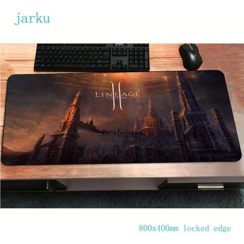 Lineage 2 mousepad gamer HD pattern 800x400x3mm gaming mouse pad Adorable notebook pc accessories laptop padmouse ergonomic mat
