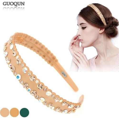 Retro Rhinestone Hair Bands - Headband - Hair Ornament for Women Lady Cellulose Acetate Hair Accessory Jewelry Tiara Wedding