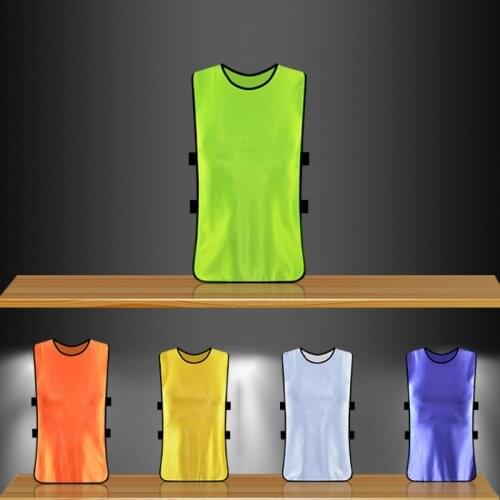 Adult Children Football Soccer Kid Team Sports Training Pinnies Jerseys Quick-dry Breathable Training Bib Vest Outdoor