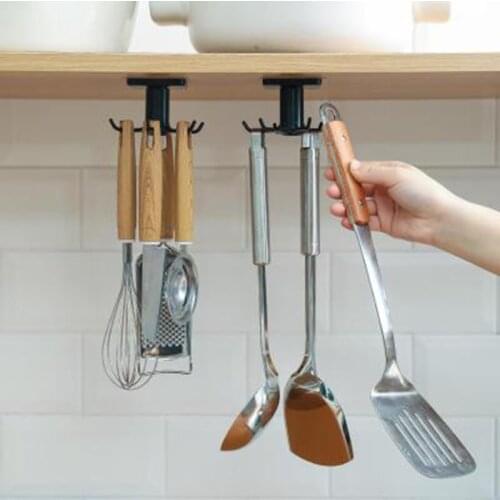 Kitchen hook organizer bathroom hanger wall dish drying rack holder for lid cooking accessories Cupboard storage Cabinet shelf