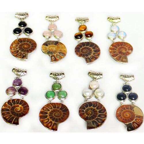 Druzy Trendy pink quartz Natural Stone necklace Onyx jewelry shell spiral with Vintage stone Golden Stone Free Shipping