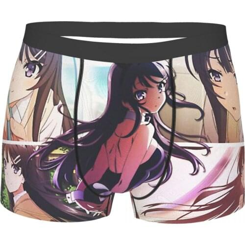 Rascal Does Not Dream of Bunny Girl Senpai Aobuta Anime Mai Sakurajima Underpants Homme Panties Mens Underwear
