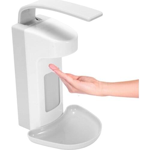 Wall-Mount Liquid Soap Dispenser Hand Touch Pump Elbow Press Soap Dispenser Hand Sanitizer Dispenser for Kitchen Bathroom Use