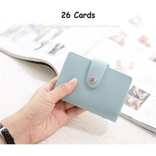New Arrival Bank Credit Card Case Lovely Card Organizer Wallet ID Holders High Capacity Card Holder 26Cards