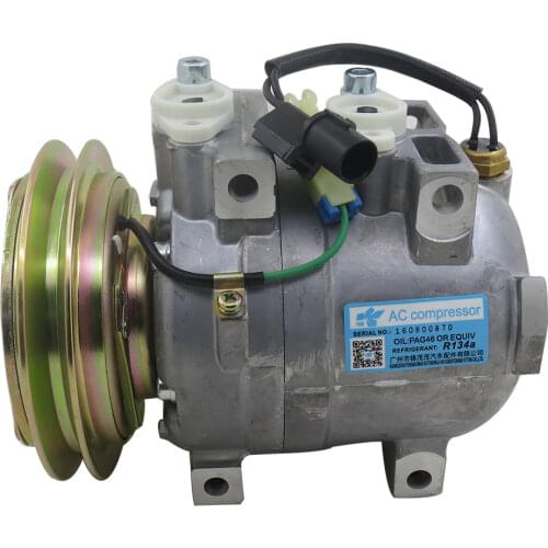 DKV14C AC Compressor Cooling Pump 24V For Hitachi Hyundai Excavator R215 D21 11N690040 11N6-90040 506021-7082 A5000674001