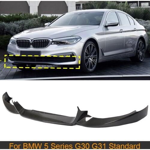 Carbon Fiber Front Bumper Lip Chin Spoiler for BMW 5 Series G30 G31 Standard Bumper 2018-2020 Car Front Bumper Lip Spoiler Apron