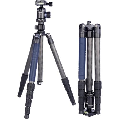 AOKA tripod AK255C professional stativ video digital portable reflexed compact carbon fiber travel tripod for camera