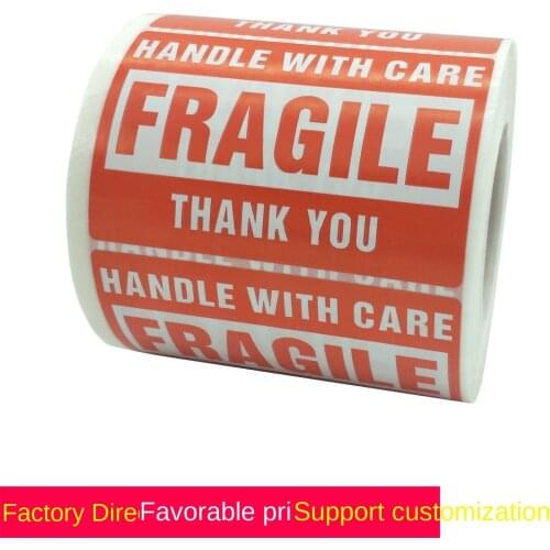 Roll fragile sticker handle caution packaging / shipping sticker label