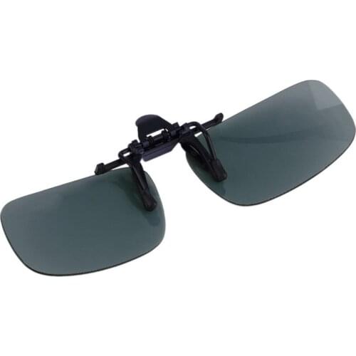 Driving Night Vision Clip-on Flip-up Lens Sunglasses Cool Eyewear Clip On Lens Anti-UV 400 Unisex for Women & Men