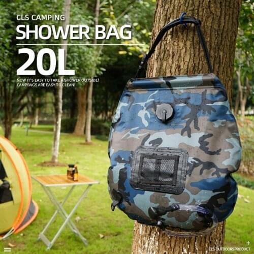 20L Shower Bag Outdoor Water Bags Camping Hiking Solar Shower Bag Heating Camping Shower Climbing Hydration Bag Outdoor Hot Tubs